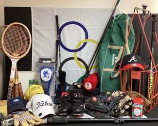 Sport Collection Golf, Baseball, Croquet, Tennis, Fishing, Biking 