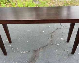 Wood Sofa Table, Espresso Finish, Removable Legs, Tool Included