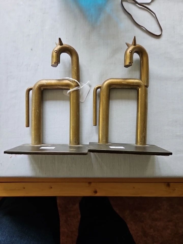 Walter Von Nessen horse bookends