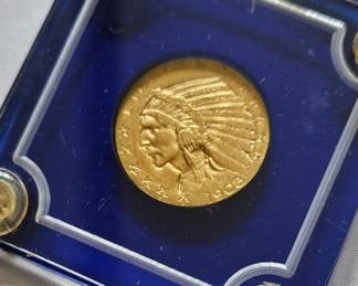 Gold $5 1908 coin