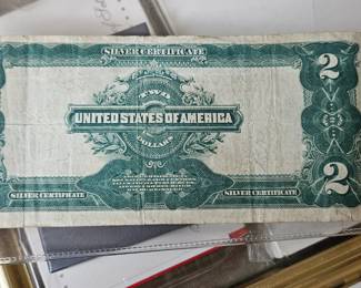 $2 dollar 1899 silver certificate