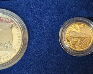 United States Constitution coin set with $5 gold coin