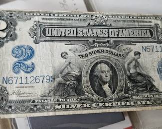 1899, $2 silver certificate