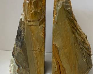 Wedge Shaped Stone Bookends