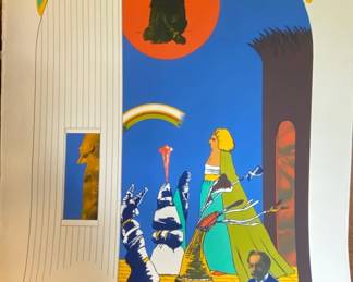 Walter Askin Silkscreen Rainbow Score