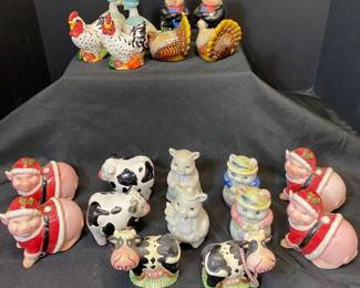 Farm Animal Salt, And Pepper Collection