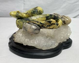 Carved Snake from Serpentine Stone