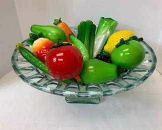 Hand Blown Fruits Vegetables 
