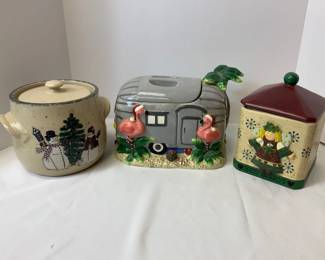 Christmas Themed Cookie Jars