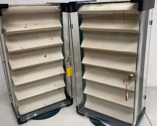 Two Turning Display Cases
