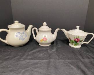 Pfaltzgraff Porcelain Flower Tea Pots