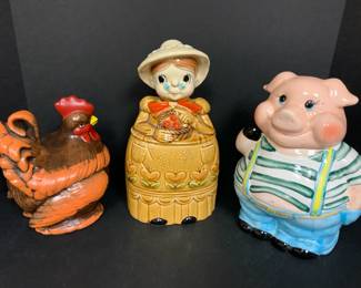 Savoy Pig, Grandma Made In Japan Rooster Cookie Jars