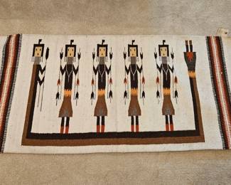 Zapotec rug from Mexico - 28 1/2" x 62"