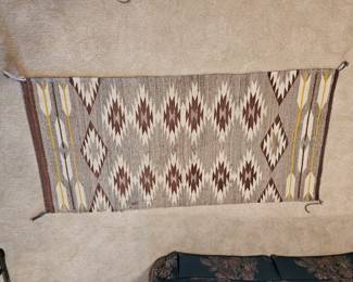 Navajo rug - 25" x 52"