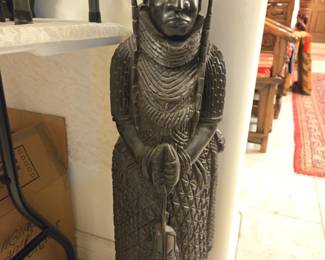 Vintage Nigerian Oba Statue 