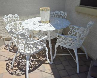 Vintage Wrought Iron Patio Set