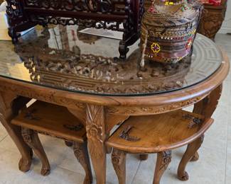 Teakwood Hand carved Table