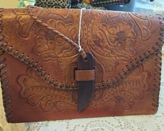 Hand Tooled Leather Purse