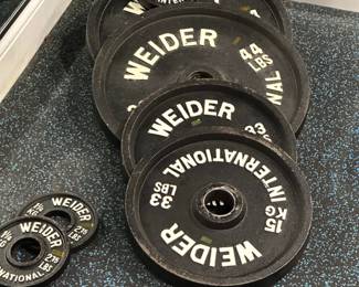 Vintage Weider International weights 