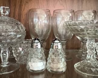 Assorted glassware