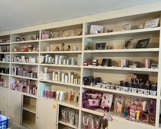 An entire room full of new Mary Kay cosmetics, perfumes, collectibles and accessories. Marked prices will be 25% off Friday and 50% off Saturday.