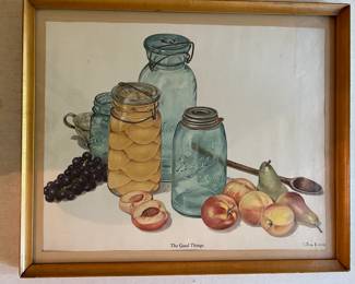 Framed print signed and numbered by C. Don Ensor