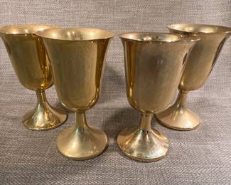 Gold plated goblets