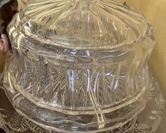 Lots of crystal and cut glass items