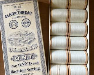 Vintage spools of thread
