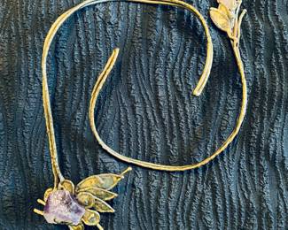 Natural stone neck cuffs