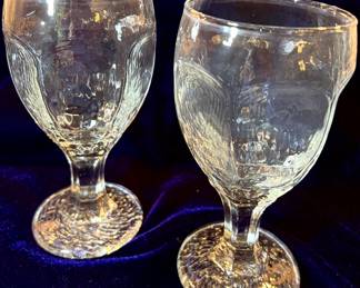 Vintage Libbey Chivalry Water Goblets