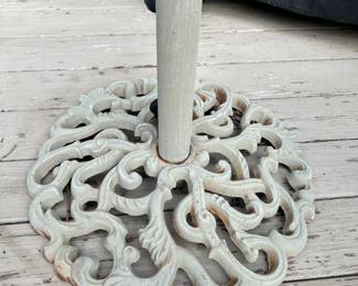 Wrought iron umbrella base