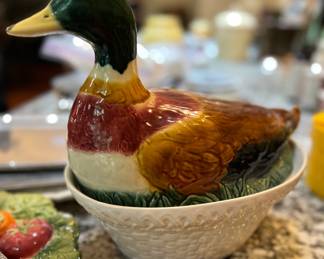 Ceramic Duck Lidded Dish
