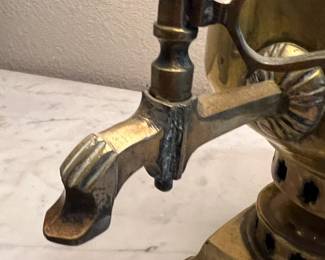 Vintage Brass Lamp with Spigot