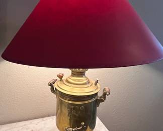 Vintage Brass Lamp with Spigot