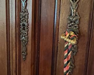 Antique Armoire with Beveled Mirror