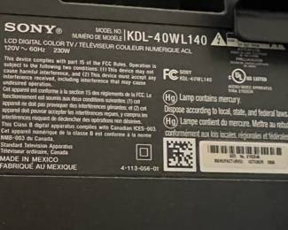 Sony 40" Television