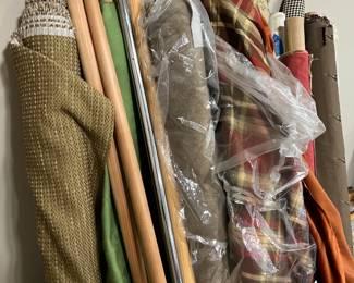 Bolts of Upholstery Fabric