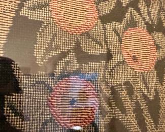 Orange Tree by William Morris Style Textile Artwork