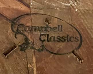 Campbell Classics carved wood White Rabbit statue