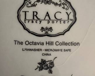 Certified International Teapot and 222 Fifth Fleur Rouge Cream and Sugar Set