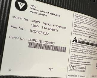 Vizio 32" Television