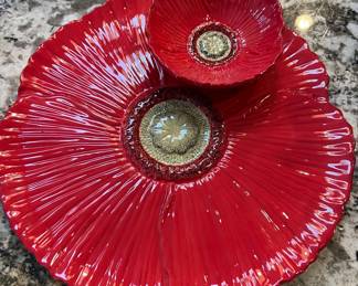 Fleur Rouge Ambiance Collection Dishes