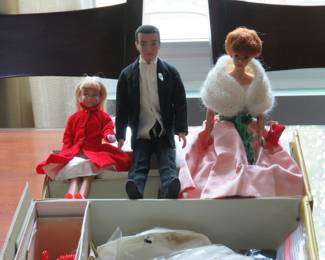 1964 Barbie, Skipper, and Ken