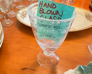 Hand blown glass 