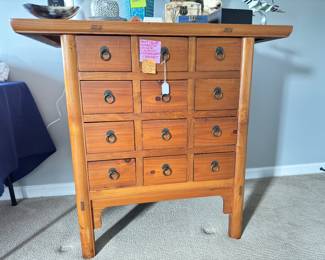 Antique a potholder cabinet