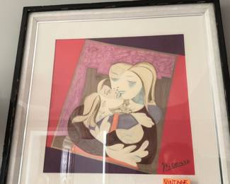 Picasso Scarf, framed