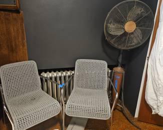 Chairs $40 fan $40