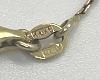 14 Kt Yellow Gold Italian Necklace