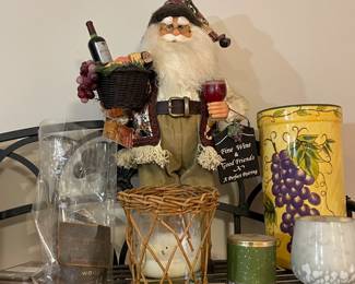 Wine-themed Santa